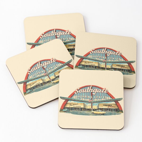 Item preview, Southgate Shopping Center – Vintage Lakeland Florida Mid-Century Illustration designed and sold by Maddie-iceee.
