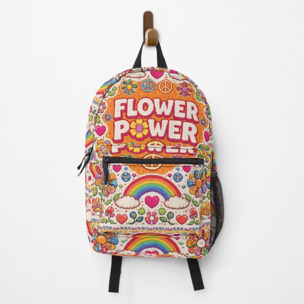 Item preview, Flower power, hippie knitted picture designed and sold by Mauswohn.