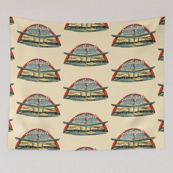 Item preview, Southgate Shopping Center – Vintage Lakeland Florida Mid-Century Illustration designed and sold by Maddie-iceee.