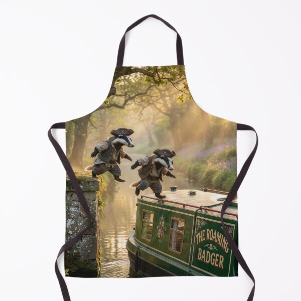 Item preview, Badger Pirates Jump Back on Their Narrowboat designed and sold by Tridentulus.