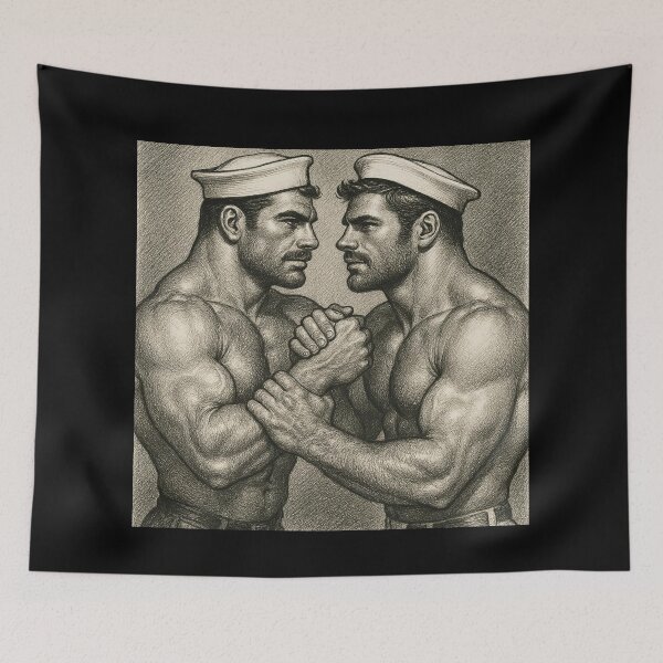 Item preview, Gay Leather Bear Daddy's Brute Force Leder Pride Graphic Design designed and sold by ItsAKinkThing.
