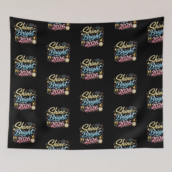Item preview, Shine Bright in 2026 – Festive New Year Design with Fireworks, Stars & Champagne Cheers designed and sold by Glowaria.