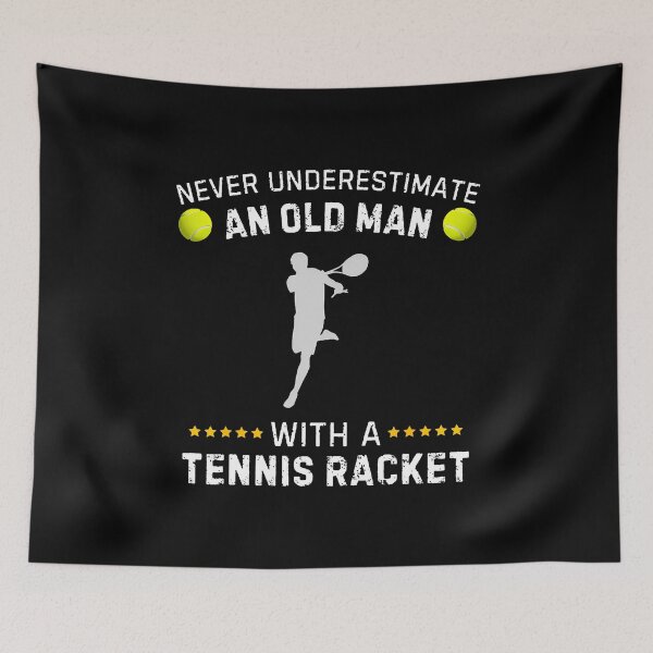 Item preview, Never Underestimate An Old Man With A Tennis Racket Funny designed and sold by kowaldtlbung.