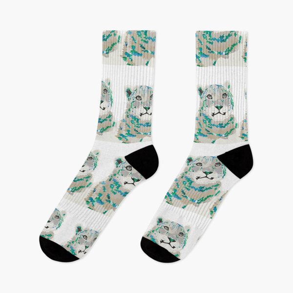 Item preview, Colour Splash Snow Leopard - Green designed and sold by AlyceAnn.