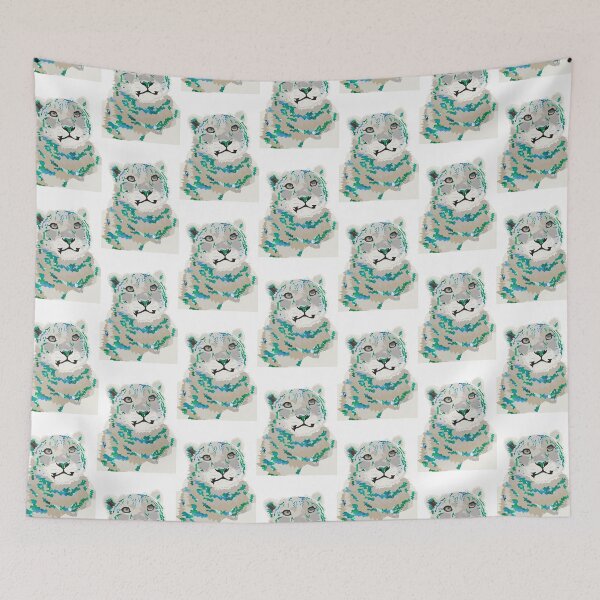 Item preview, Colour Splash Snow Leopard - Green designed and sold by AlyceAnn.