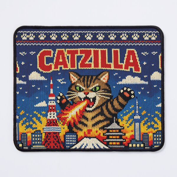 Item preview, Catzilla, cool knitted picture designed and sold by Mauswohn.