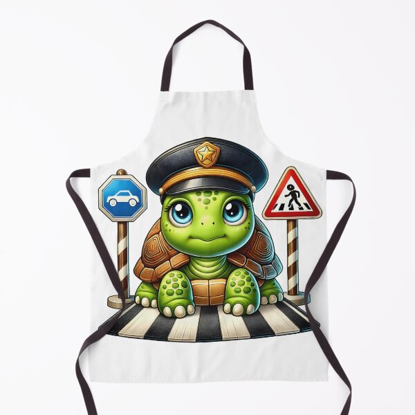 Item preview, Cute Turtle Traffic Police Officer Kids Design designed and sold by LunaPixelStudio.