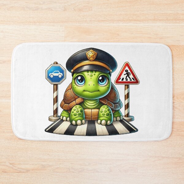 Item preview, Cute Turtle Traffic Police Officer Kids Design designed and sold by LunaPixelStudio.