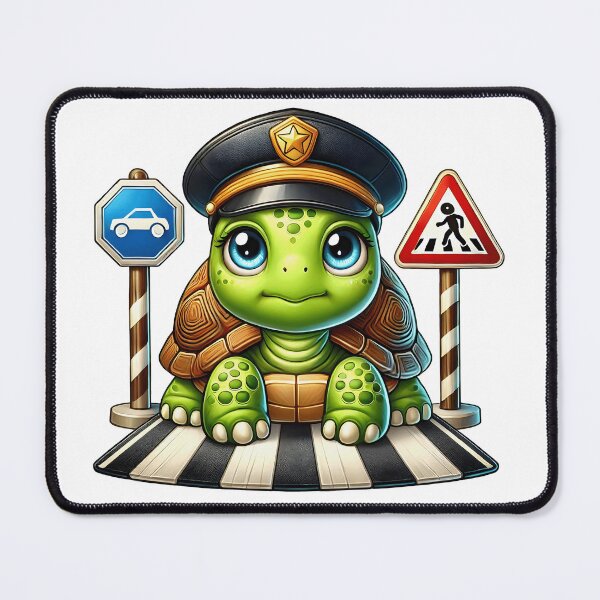 Item preview, Cute Turtle Traffic Police Officer Kids Design designed and sold by LunaPixelStudio.