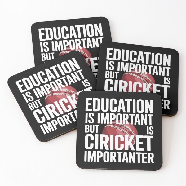 Item preview, Education Is Important But Cricket Is Importanter designed and sold by BlueCreator-inc.