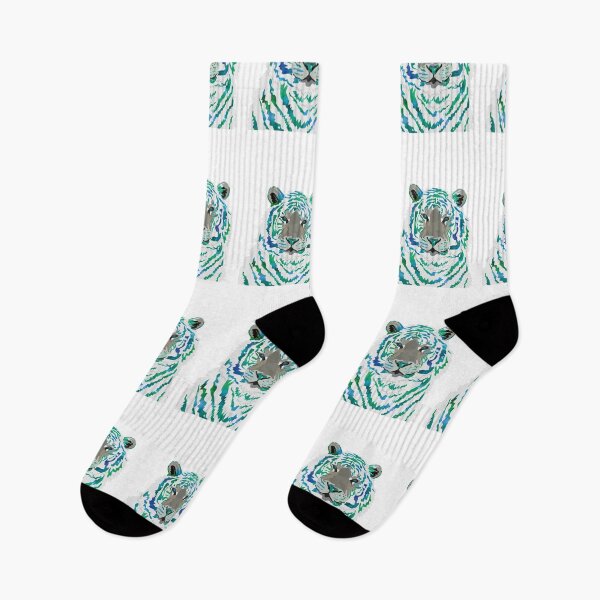 Item preview, Colour Splash White Tiger - Green designed and sold by AlyceAnn.