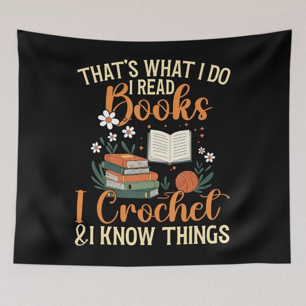 Item preview, Knitting Crocheting Reading Books Yarn For Knitter Crochet designed and sold by oglesum.