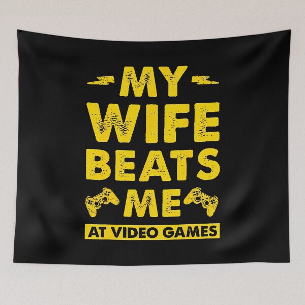 Item preview, My Wife Beats Me At Video Games Couple designed and sold by godzillabro.