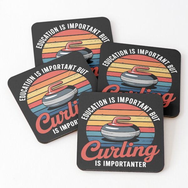 Item preview, Education Is Important But Curling Is Importanter designed and sold by BlueCreator-inc.