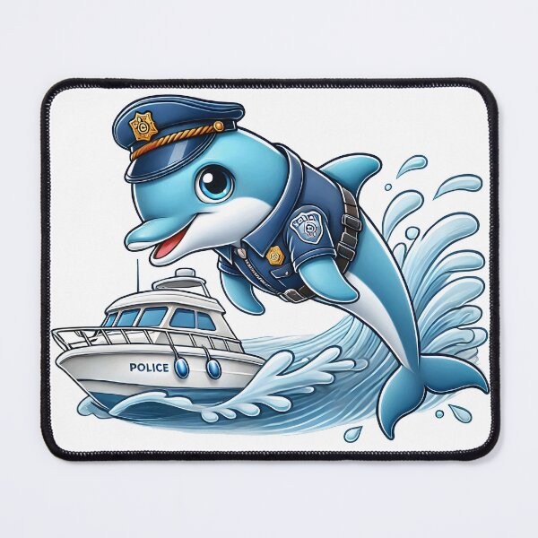 Item preview, Dolphin Police Officer Ocean Patrol Adventure designed and sold by LunaPixelStudio.