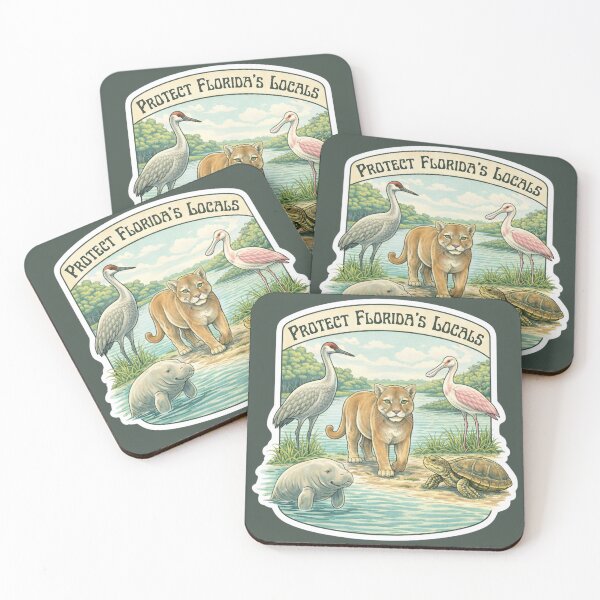 Item preview, Protect Florida’s Locals – Vintage Inspired Wildlife Illustration designed and sold by Maddie-iceee.