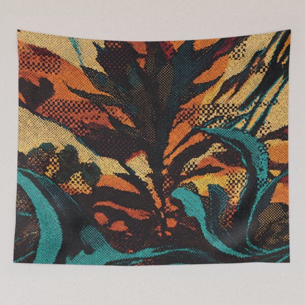 Item preview, Retro Botanical Leaves Abstract Art designed and sold by KiraChie.