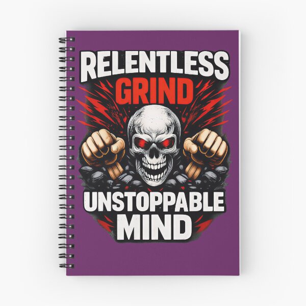 Item preview, Relentless Grind Unstoppable Mind – Powerful Hustle Motivation Design designed and sold by UrbanEchoHub.
