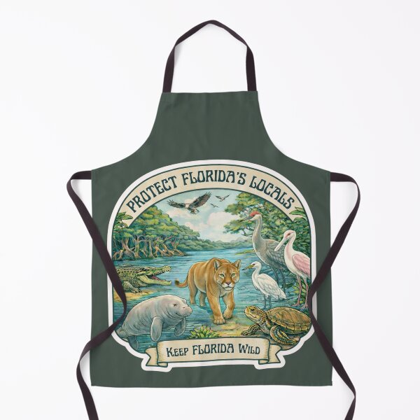 Item preview, Protect Florida’s Locals – Vintage Inspired Wildlife Conservation Illustration designed and sold by Maddie-iceee.