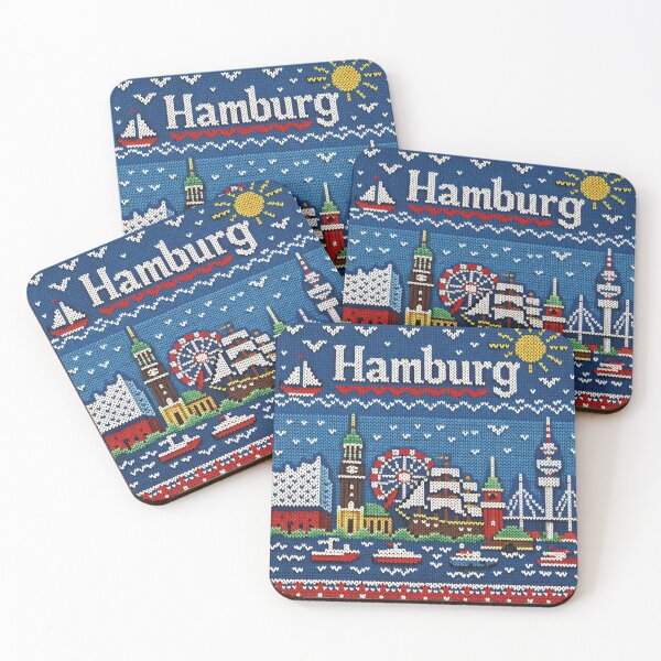 Item preview, Hamburg, knitted picture designed and sold by Mauswohn.