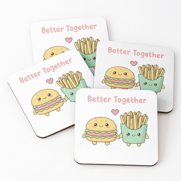 Item preview, Burger and Fries Valentine Shirt – Cute Kawaii Food Couple, Pastel Love T-Shirt, Funny Matching Valentine Gift designed and sold by ZyxDes.