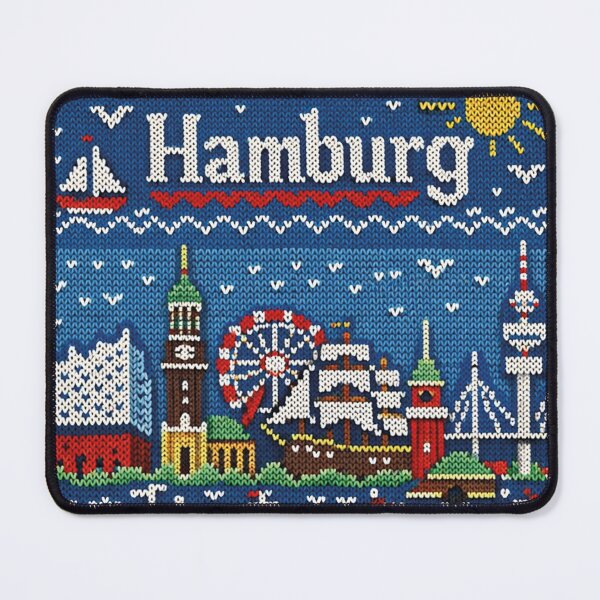 Item preview, Hamburg, knitted picture designed and sold by Mauswohn.