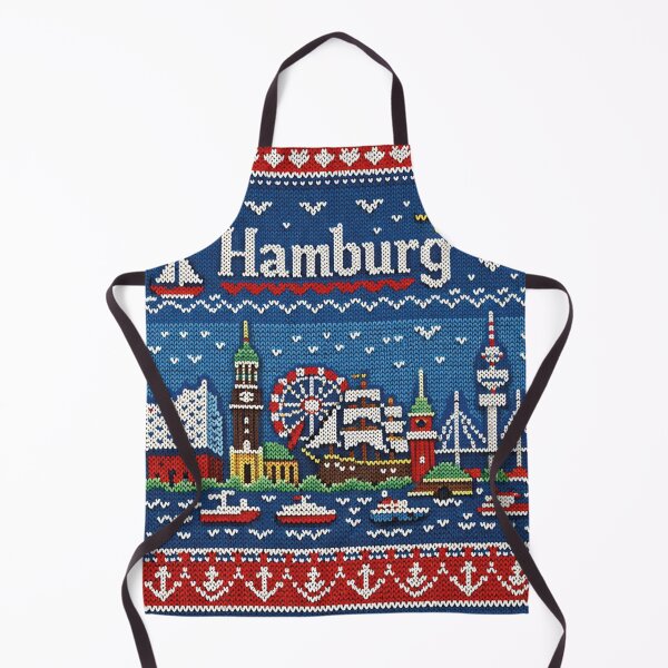 Item preview, Hamburg, knitted picture designed and sold by Mauswohn.