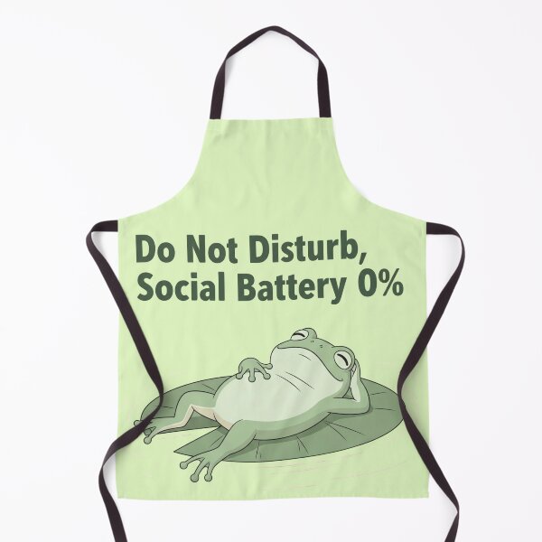Item preview, Pastel Frog Sticker No Outline | Do Not Disturb Social Battery 0% Meme Art designed and sold by Moon's Arts.