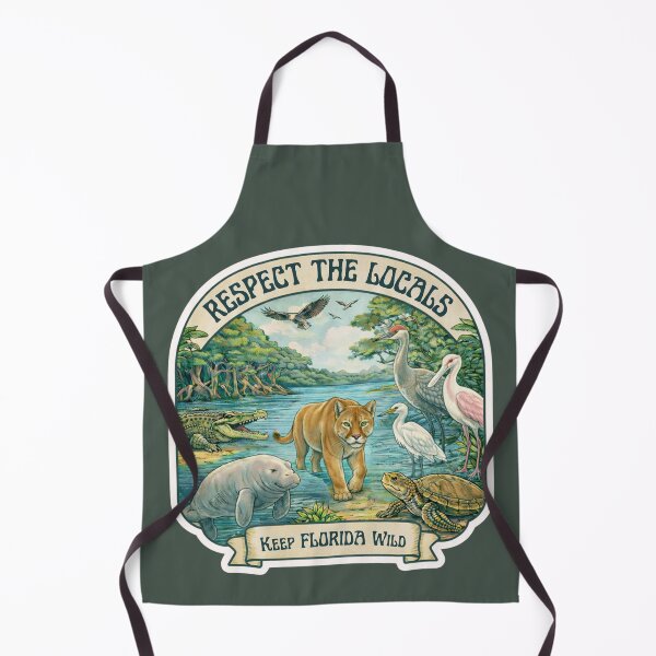 Item preview, Respect the Locals – Keep Florida Wild | Vintage Inspired Wildlife Illustration designed and sold by Maddie-iceee.