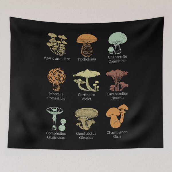 Item preview, Edible Mushroom Types Mycology Print designed and sold by dilnavergerr.