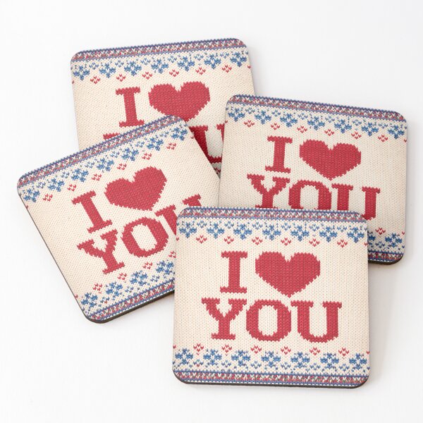 Item preview, I love you, beautiful knitting pattern designed and sold by Mauswohn.