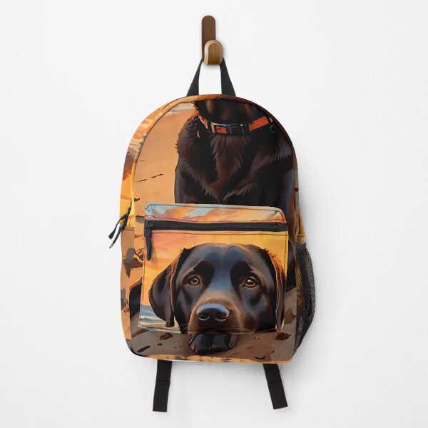 Item preview, Black Labrador at Sunset – Coastal Serenity designed and sold by VektorVibe.
