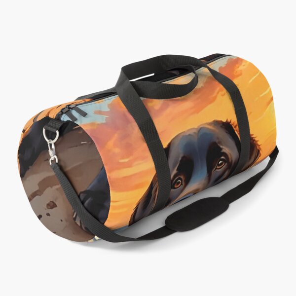 Item preview, Black Labrador at Sunset – Coastal Serenity designed and sold by VektorVibe.