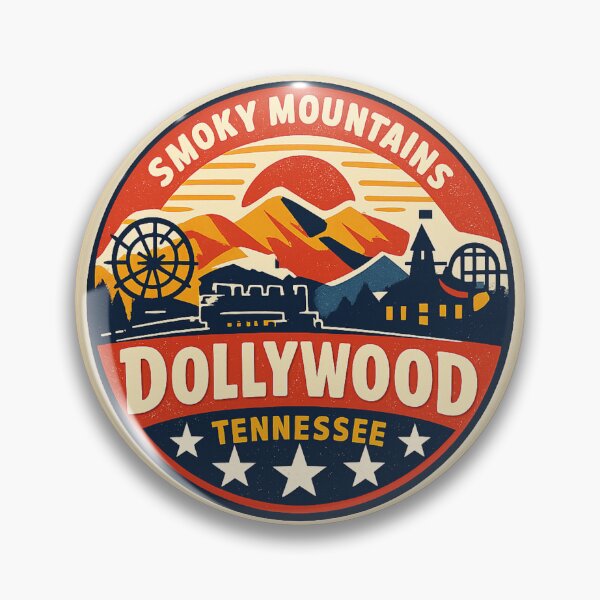 Item preview, Dollywood Retro Circle | Vintage Tennessee Theme Park Design designed and sold by Globalcitytees.