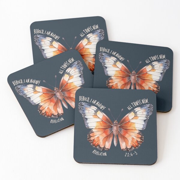 Item preview, Behold, I Am Making All Things New – Butterfly Scripture Art (Revelation 21:5) designed and sold by Maddie-iceee.