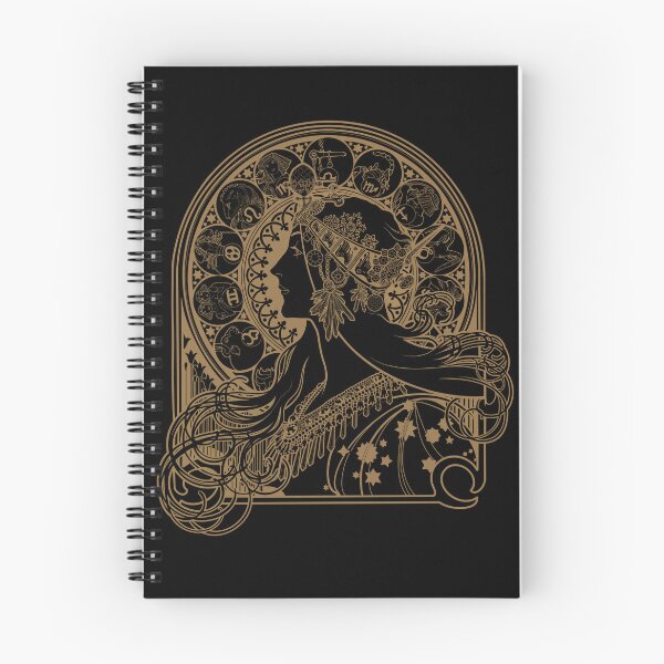 Item preview, Zodiac nouveau Mucha  designed and sold by TidalTattoo.