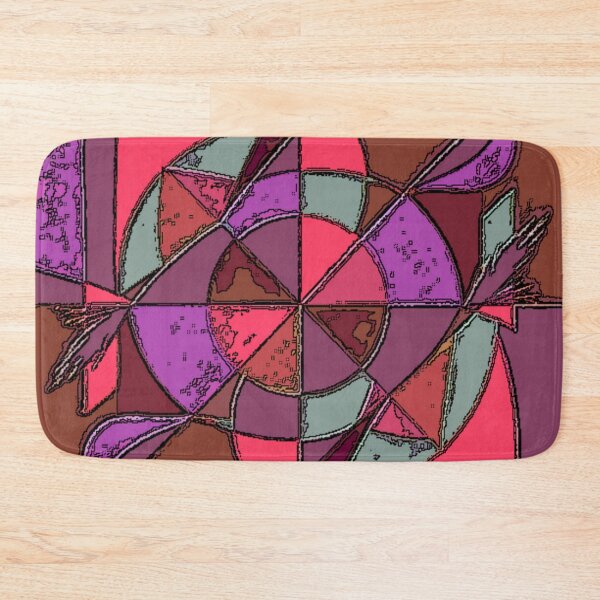 Item preview, astral collision dark poster draw colorful geometric abstract design designed and sold by SmashingDeals.