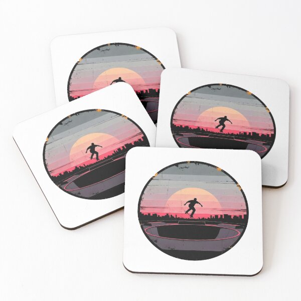 Item preview, Vintage Skateboarding Sunset | Retro 70s Skater Silhouette & Grunge Bowl designed and sold by Luminari Creations.