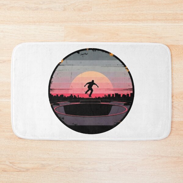 Item preview, Vintage Skateboarding Sunset | Retro 70s Skater Silhouette & Grunge Bowl designed and sold by Luminari Creations.