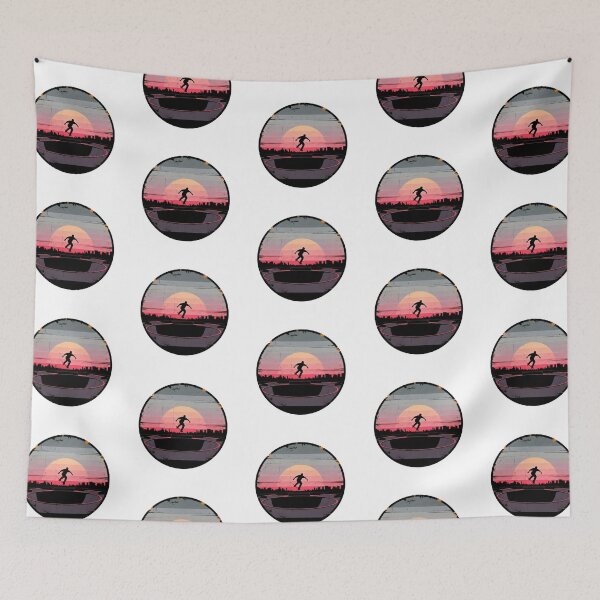 Item preview, Vintage Skateboarding Sunset | Retro 70s Skater Silhouette & Grunge Bowl designed and sold by Luminari Creations.