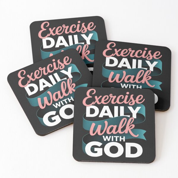 Item preview, Exercise Daily Walk With God Inspirational designed and sold by BlueCreator-inc.