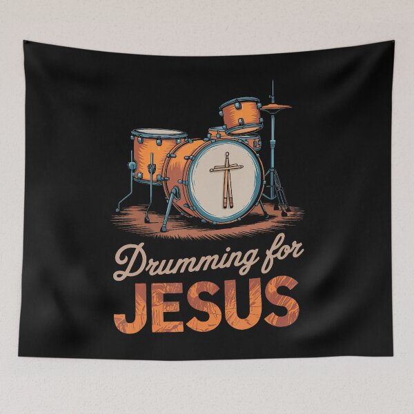 Item preview, Drumming For Jesus Drums Percussionist And Drummer Drumming designed and sold by vaharisanic.