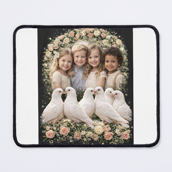Item preview, childern and birds designed and sold by Malik-Designs.