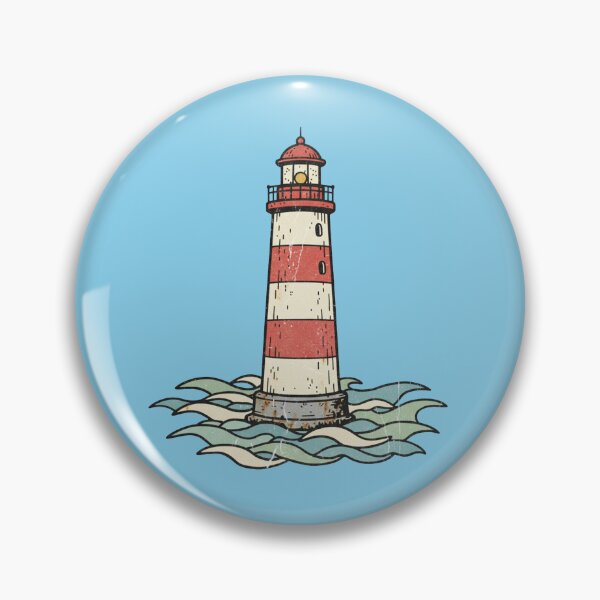 Item preview, "Vintage Nautical Lighthouse Illustration – Coastal Ocean Art" designed and sold by JonelCrafts.