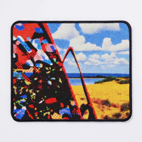 Item preview, Colorful Abstract Landscape Halftone Art designed and sold by KiraChie.