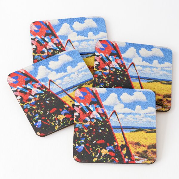 Item preview, Colorful Abstract Landscape Halftone Art designed and sold by KiraChie.