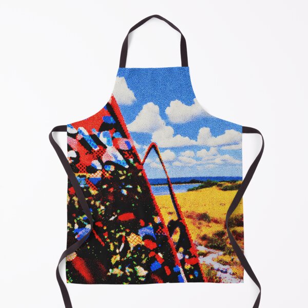 Item preview, Colorful Abstract Landscape Halftone Art designed and sold by KiraChie.