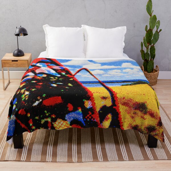 Item preview, Colorful Abstract Landscape Halftone Art designed and sold by KiraChie.