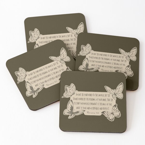 Item preview, Be Transformed – Romans 12:2 Butterfly Scripture Art designed and sold by Maddie-iceee.