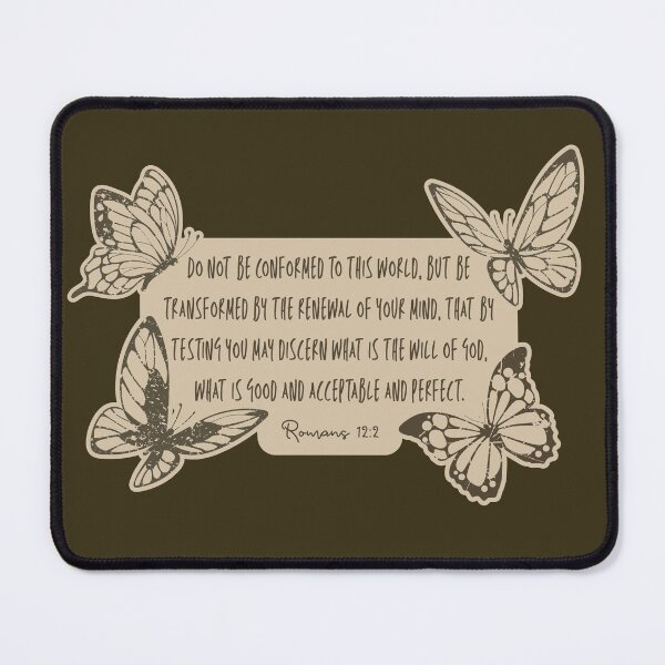 Item preview, Be Transformed – Romans 12:2 Butterfly Scripture Art designed and sold by Maddie-iceee.